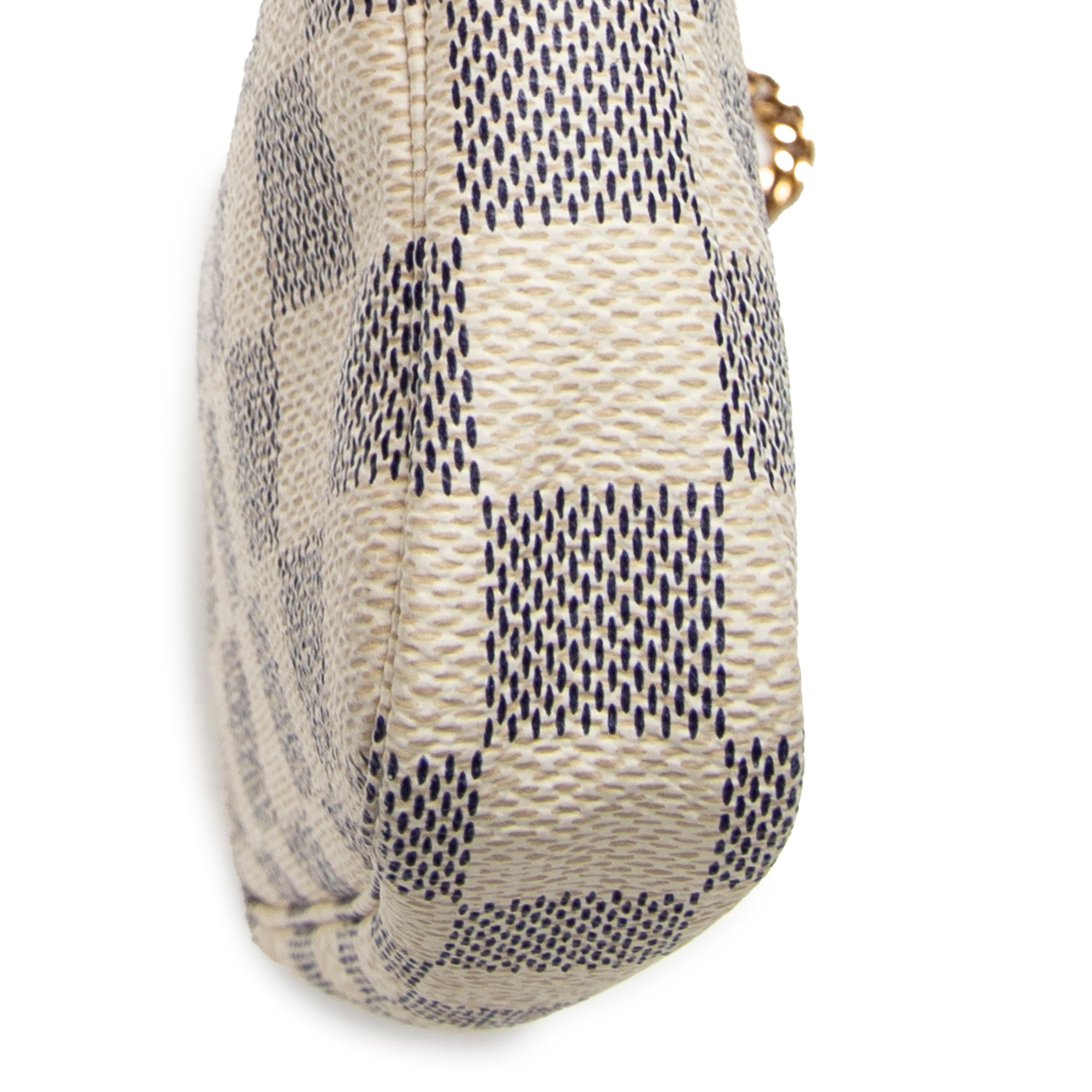 Pouch Mini Pochette Accessoires Ivory Damier Azur