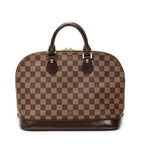 Handbag Alma PM Brown Damier Ebene