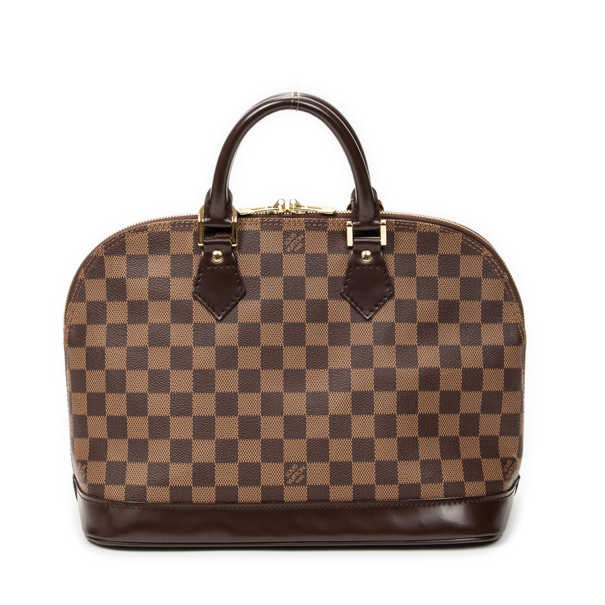 Handbag Alma PM Brown Damier Ebene