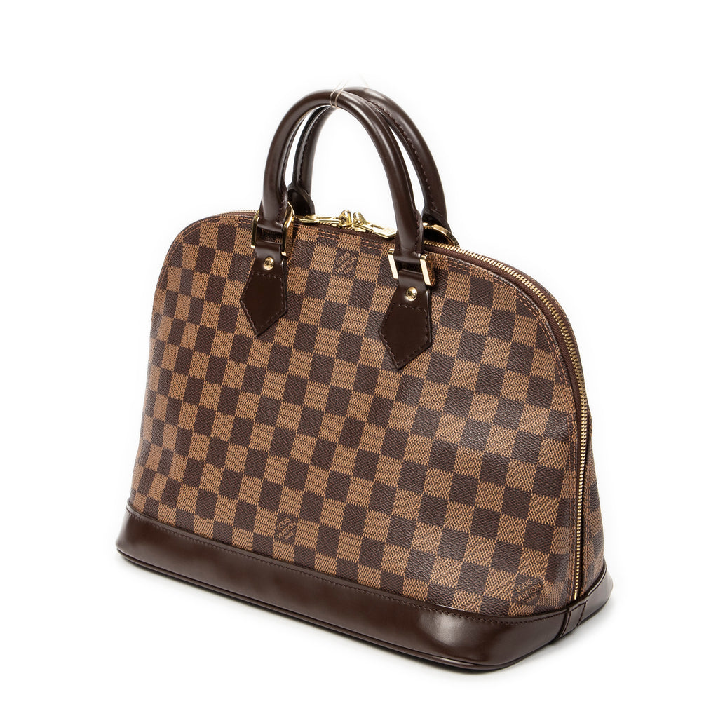 Handbag Alma PM Brown Damier Ebene