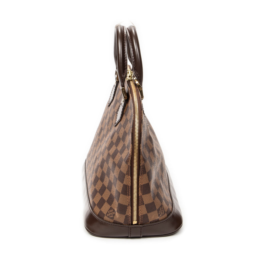 Handbag Alma PM Brown Damier Ebene