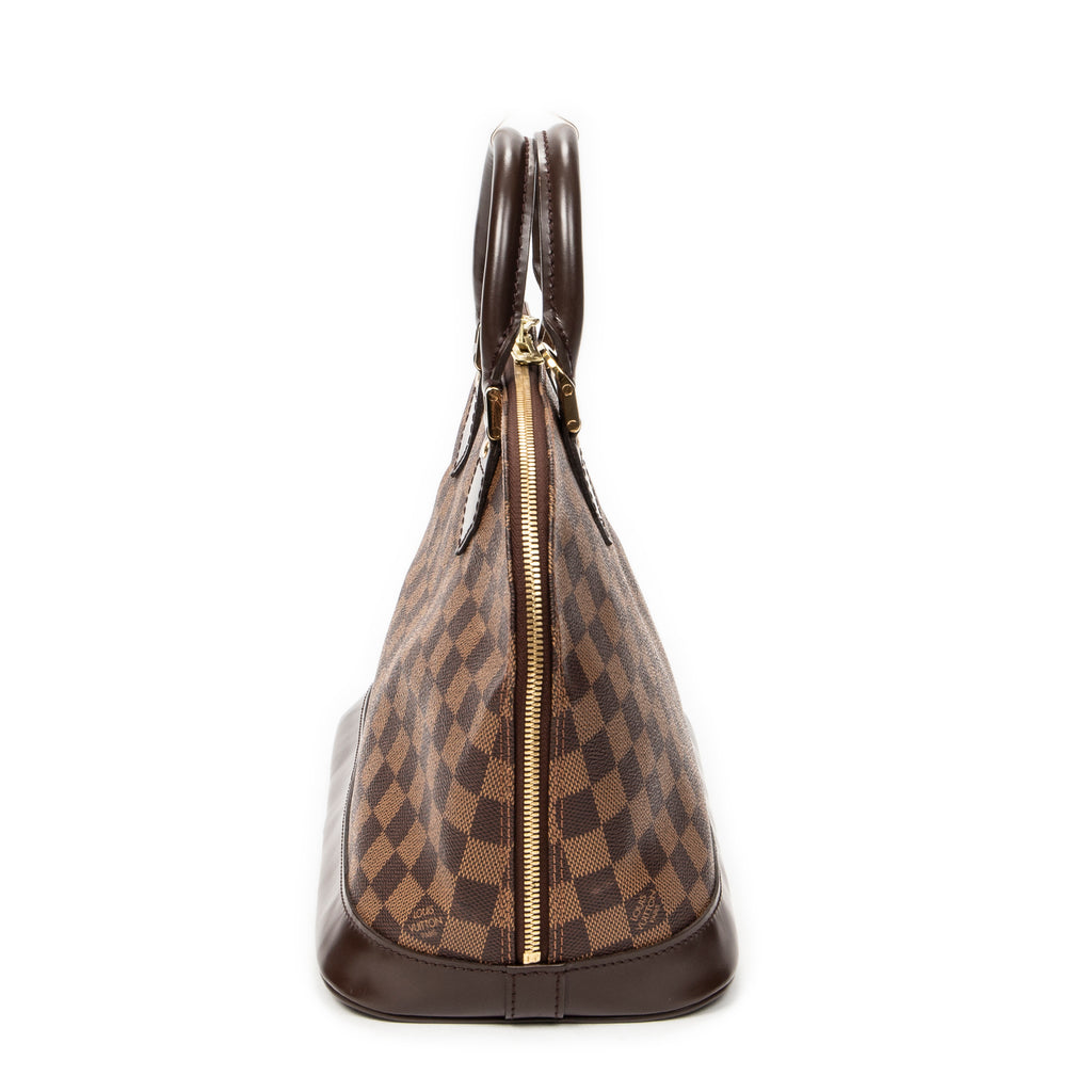 Handbag Alma PM Brown Damier Ebene