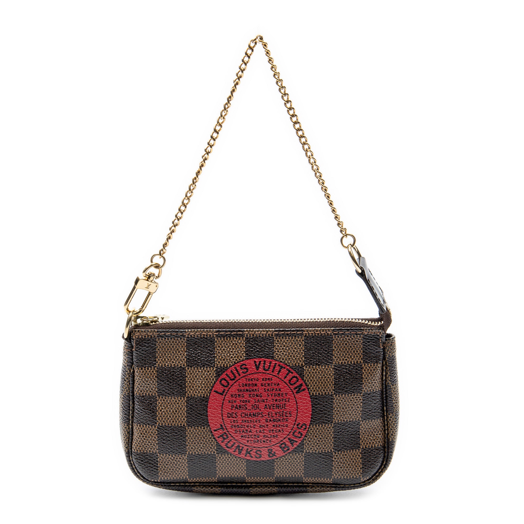 Pouch Mini Pochette Accessoires Brown Damier Ebene