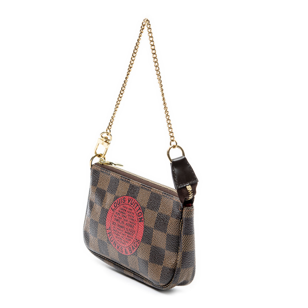 Pouch Mini Pochette Accessoires Brown Damier Ebene