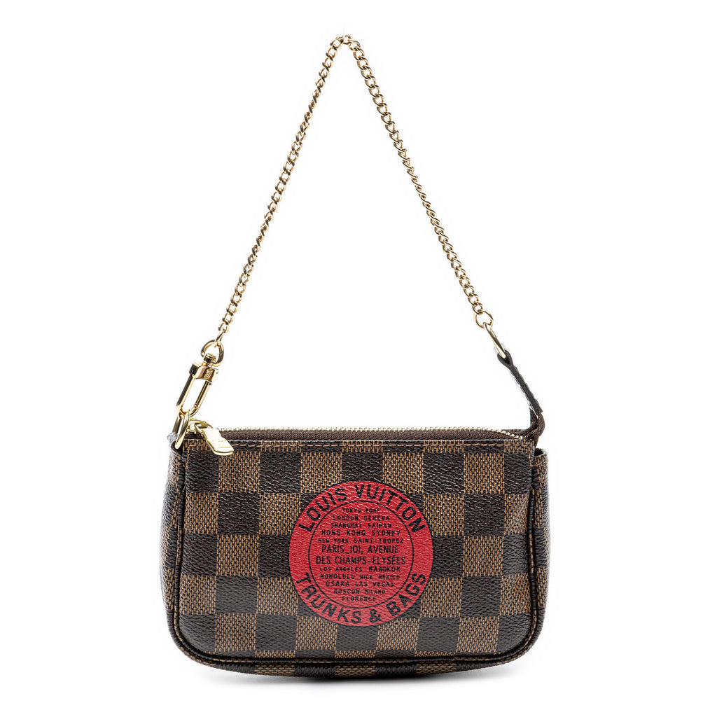 Pouch Mini Pochette Accessoires Brown Damier Ebene