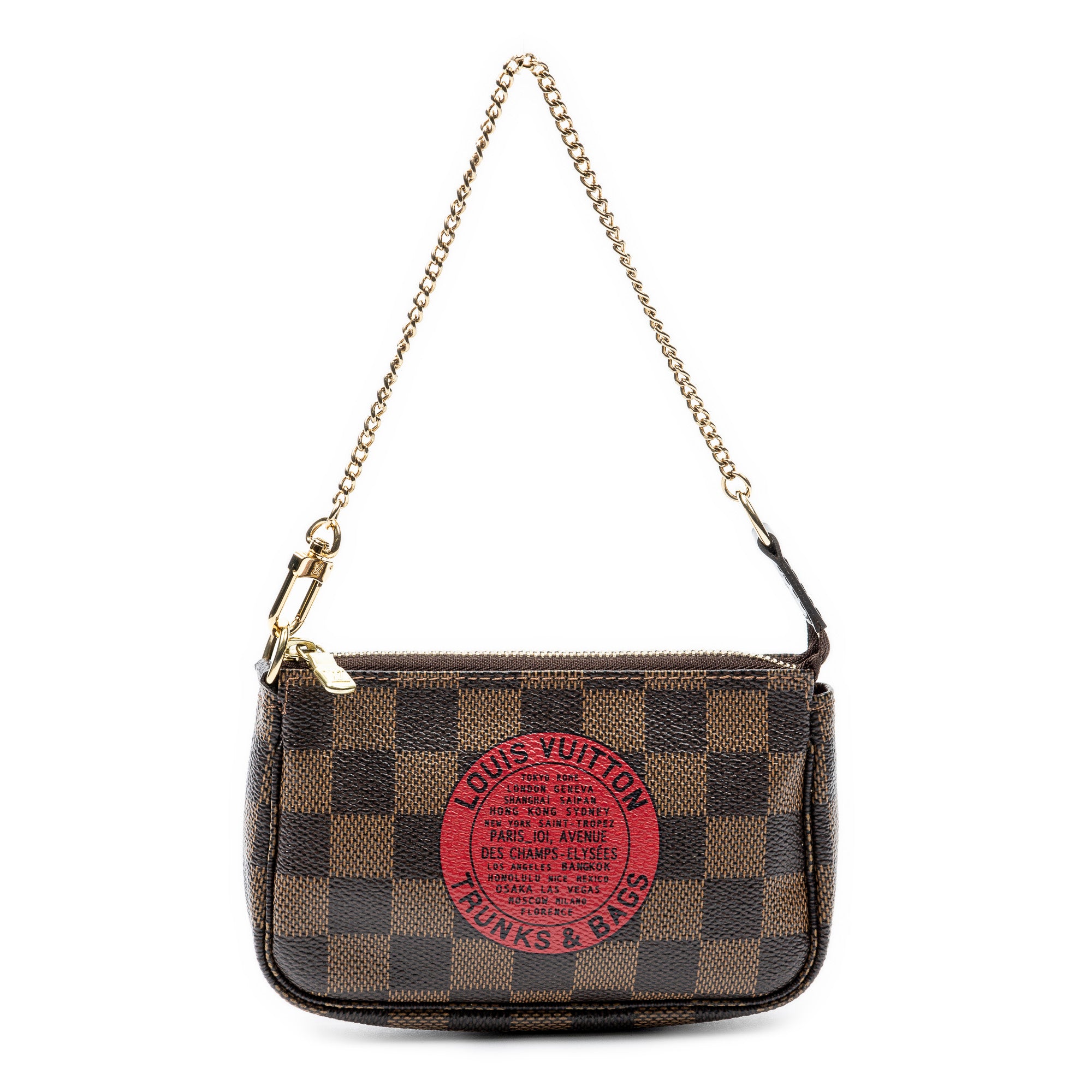 Pouch Mini Pochette Accessoires Brown Damier Ebene
