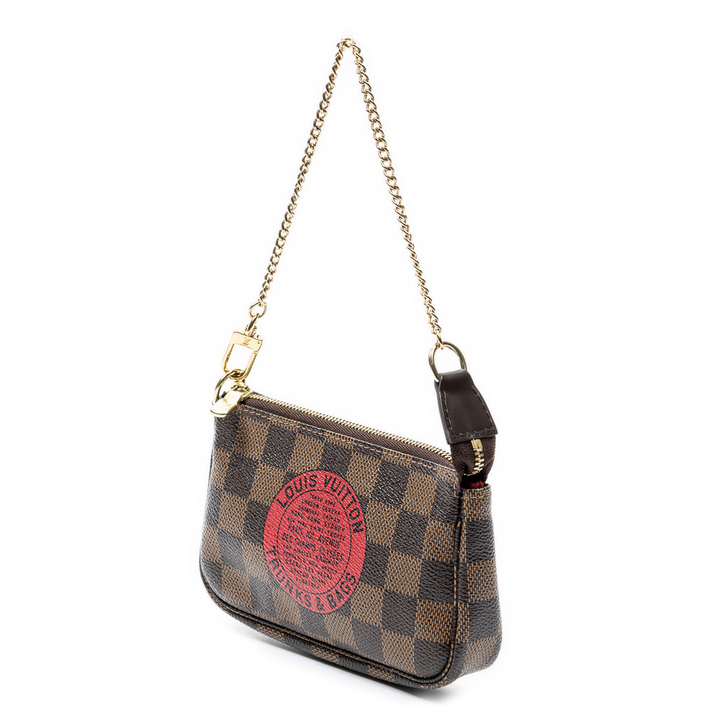 Pouch Mini Pochette Accessoires Brown Damier Ebene