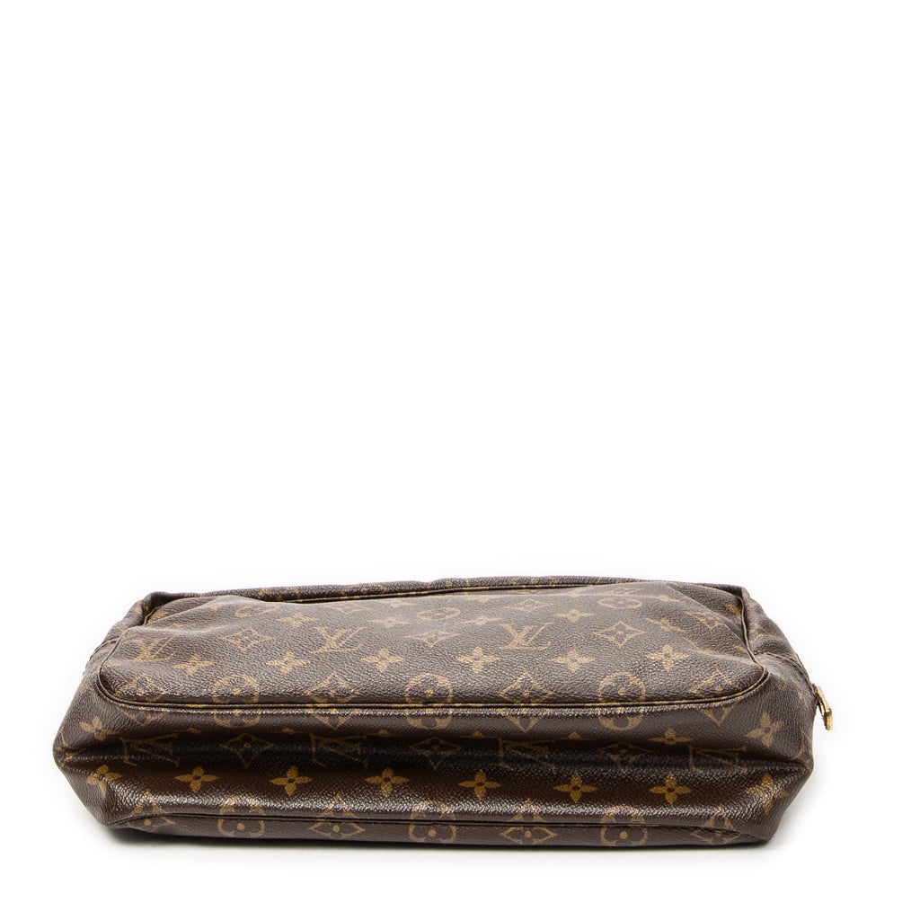 Pouch Toiletry Pouch GM Brown Monogram Canvas