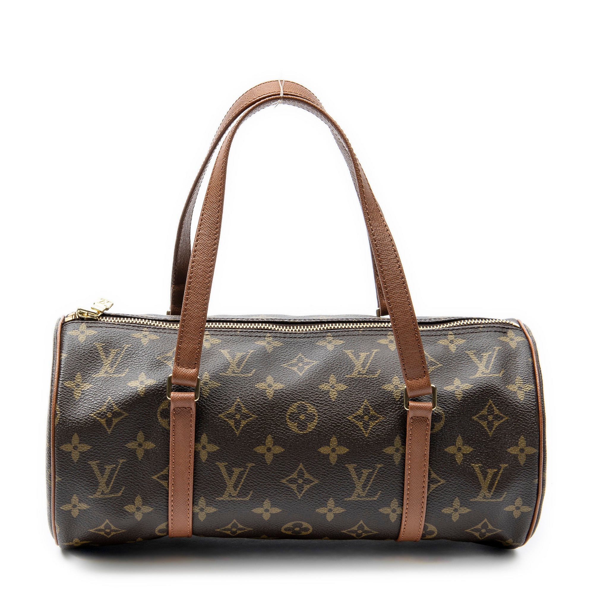 Handbag Papillon 30 Brown Monogram Canvas