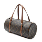 Handbag Papillon 30 Brown Monogram Canvas