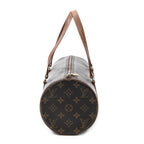 Handbag Papillon 30 Brown Monogram Canvas