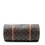 Handbag Papillon 30 Brown Monogram Canvas