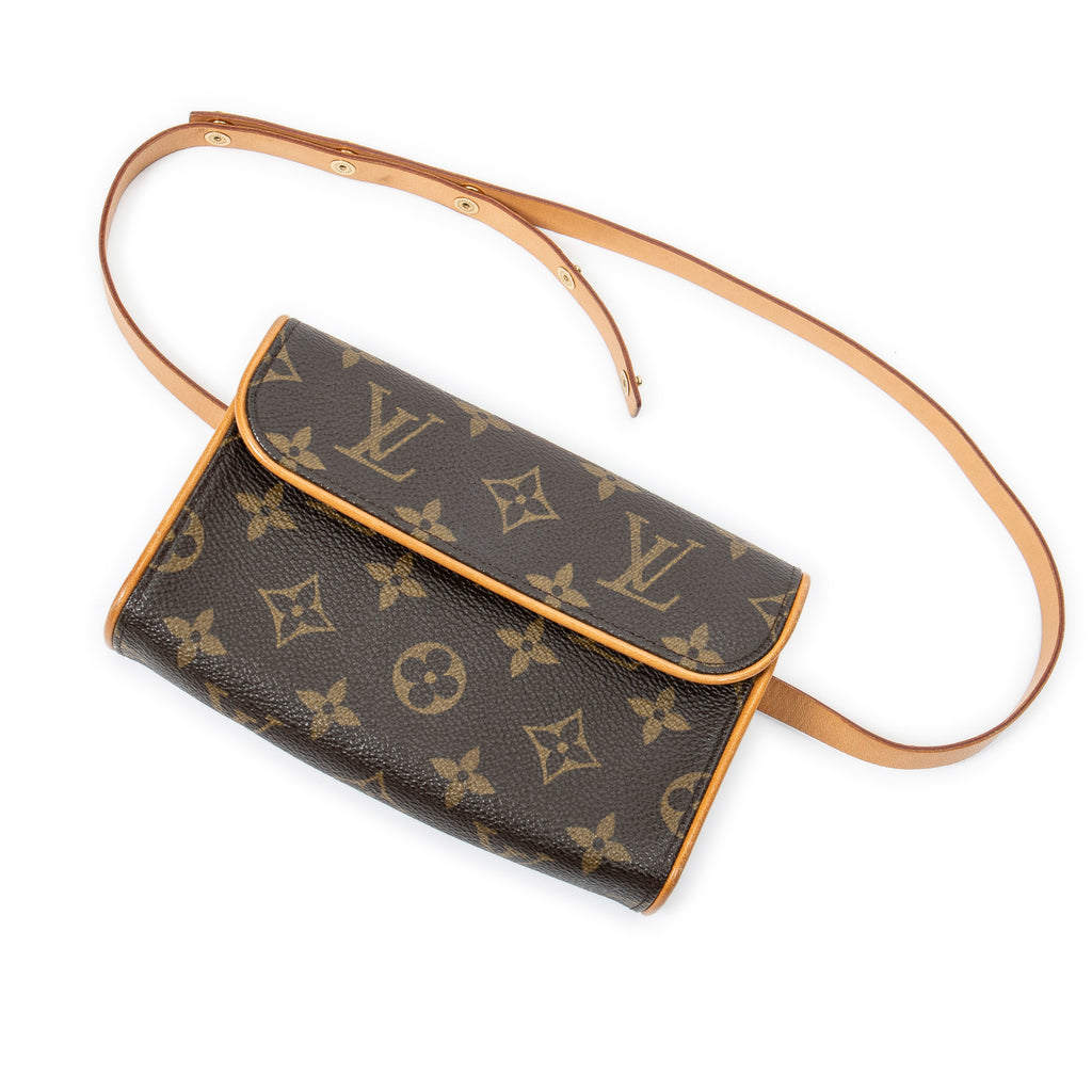 Shoulder Bag Florentine Brown Monogram Canvas
