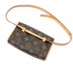 Shoulder Bag Florentine Brown Monogram Canvas