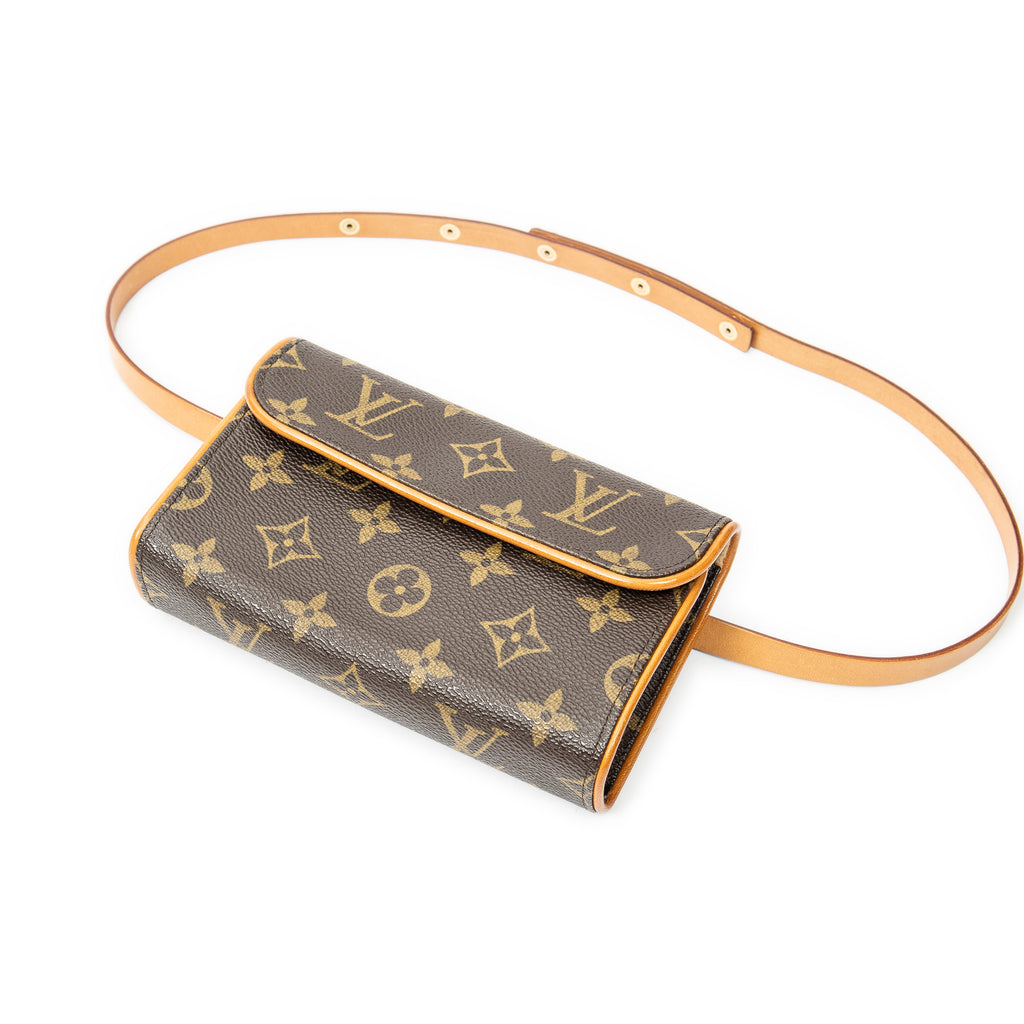 Shoulder Bag Florentine Brown Monogram Canvas