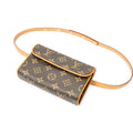 Shoulder Bag Florentine Brown Monogram Canvas