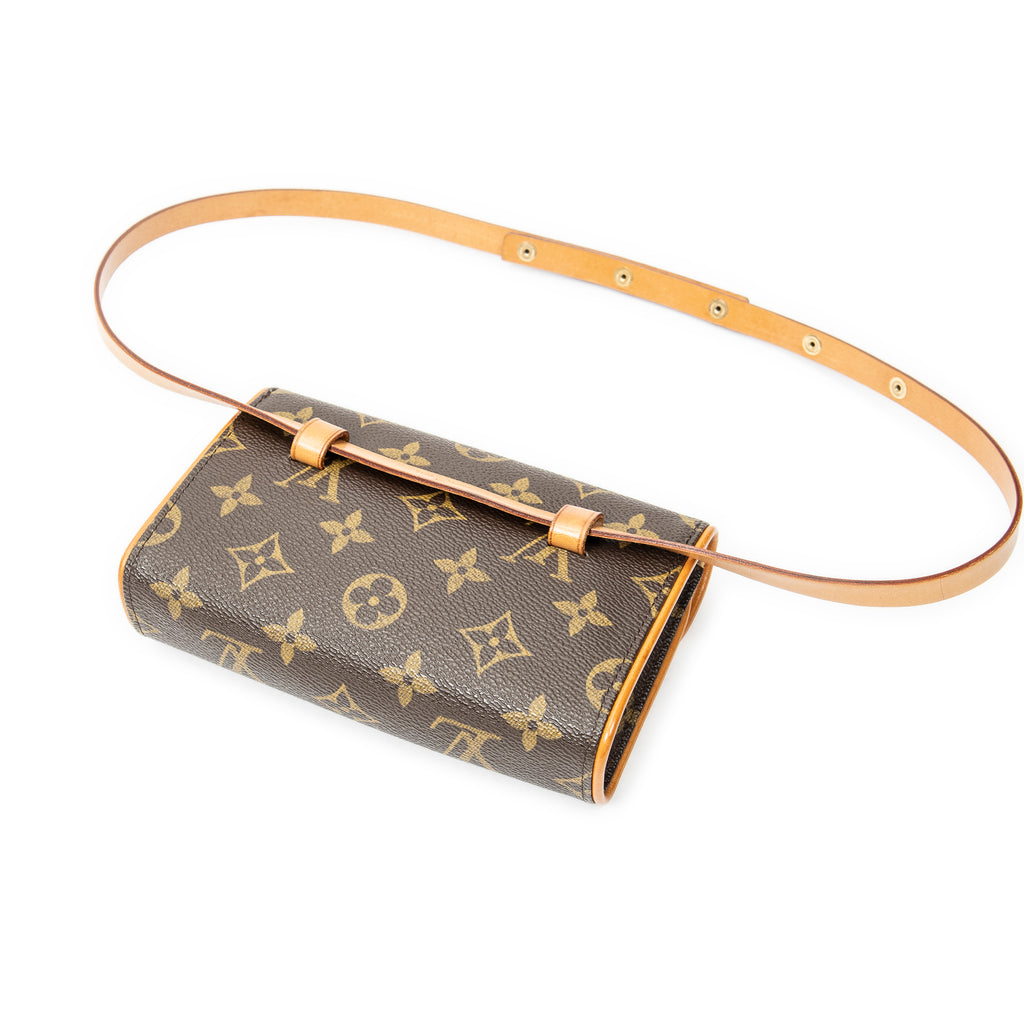 Shoulder Bag Florentine Brown Monogram Canvas
