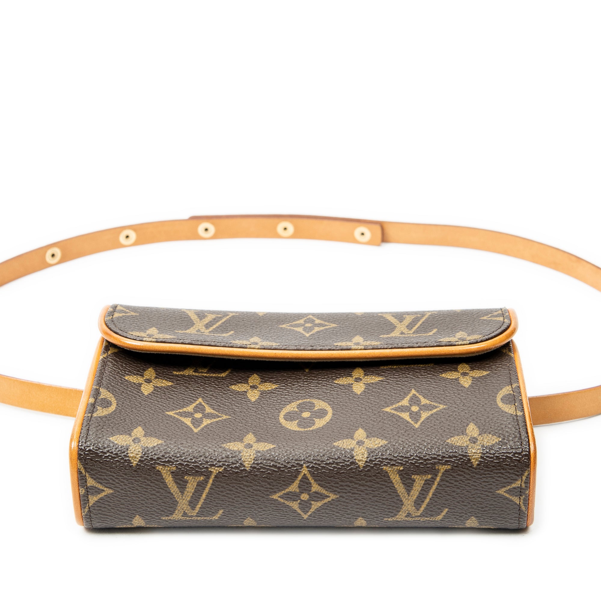 Shoulder Bag Florentine Brown Monogram Canvas