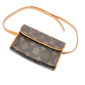 Shoulder Bag Florentine Brown Monogram Canvas