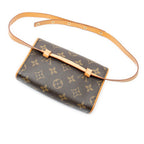 Shoulder Bag Florentine Brown Monogram Canvas