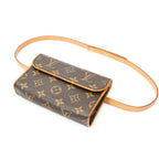 Shoulder Bag Florentine Brown Monogram Canvas