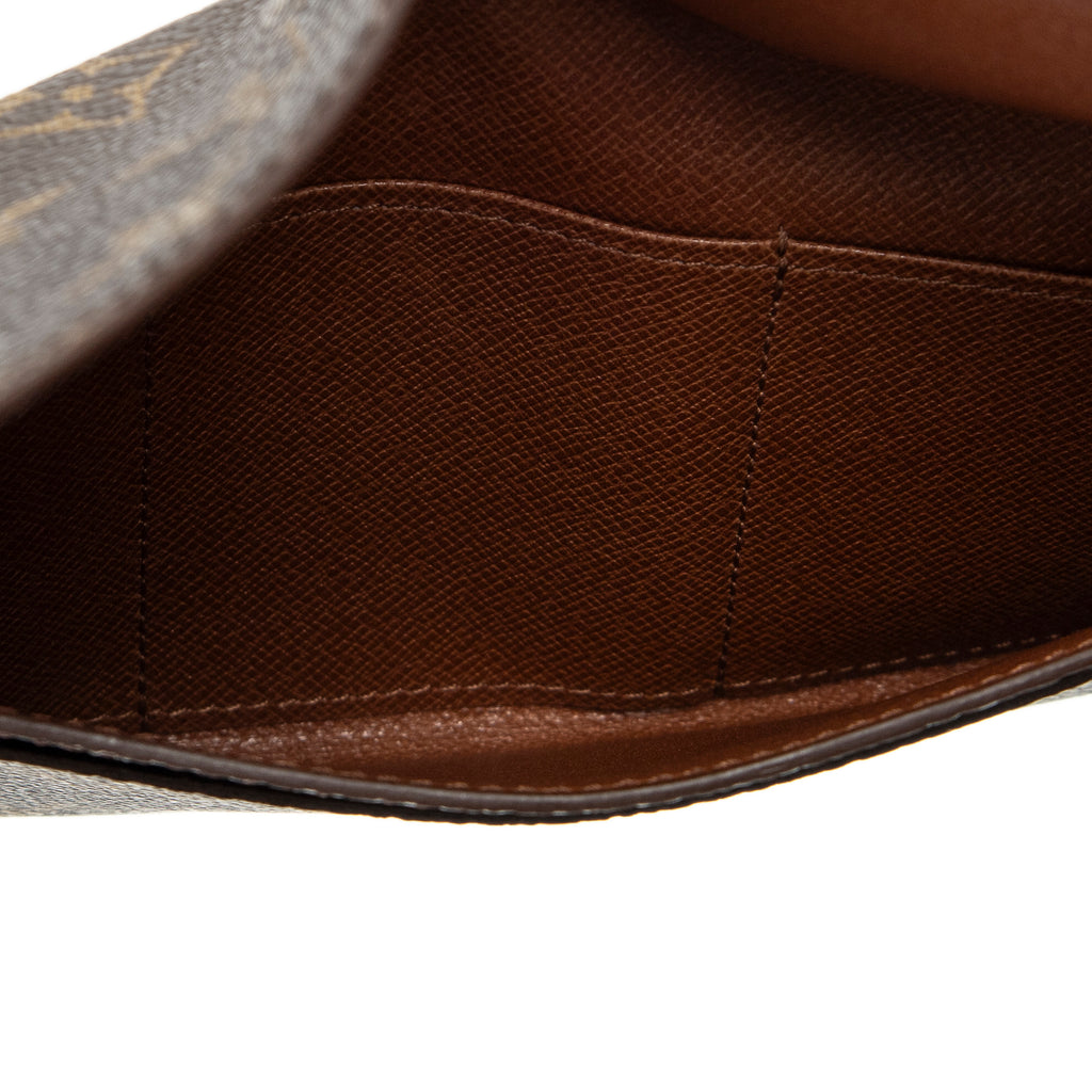 Wallet Porte Yen 3 Cartes Credit Brown Monogram Canvas