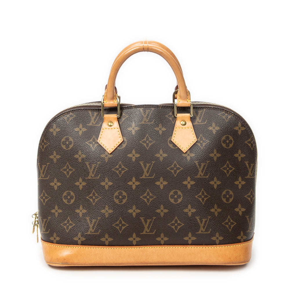 Handbag Alma PM Brown Monogram Canvas