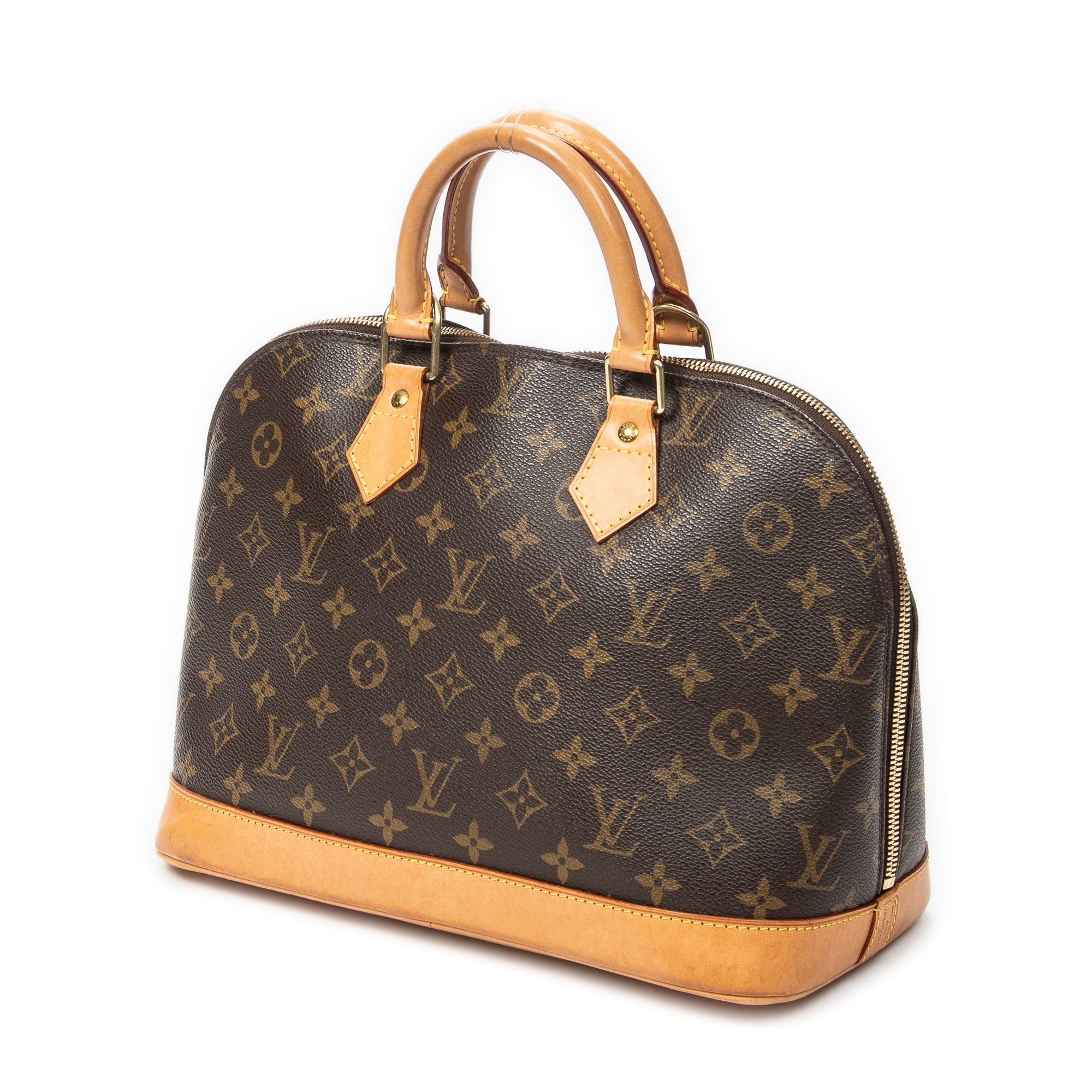 Handbag Alma PM Brown Monogram Canvas