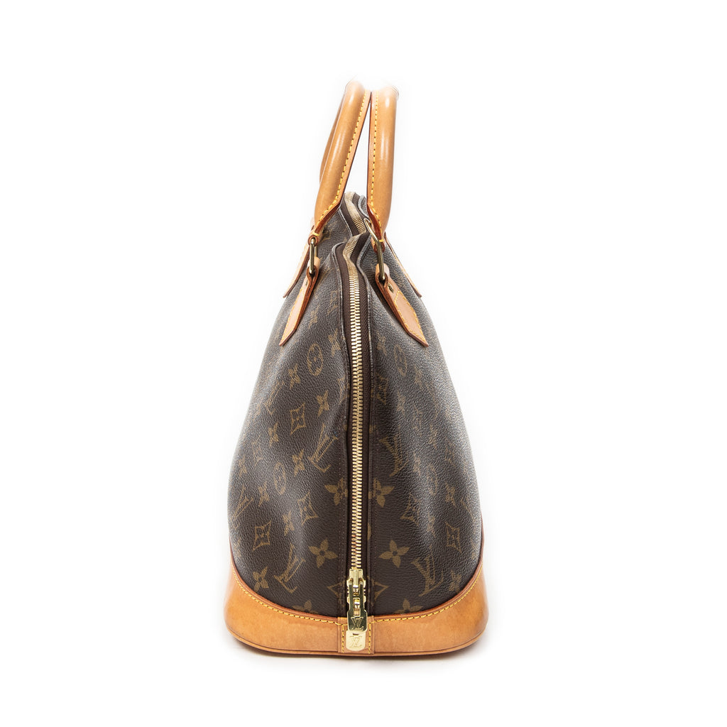 Handbag Alma PM Brown Monogram Canvas