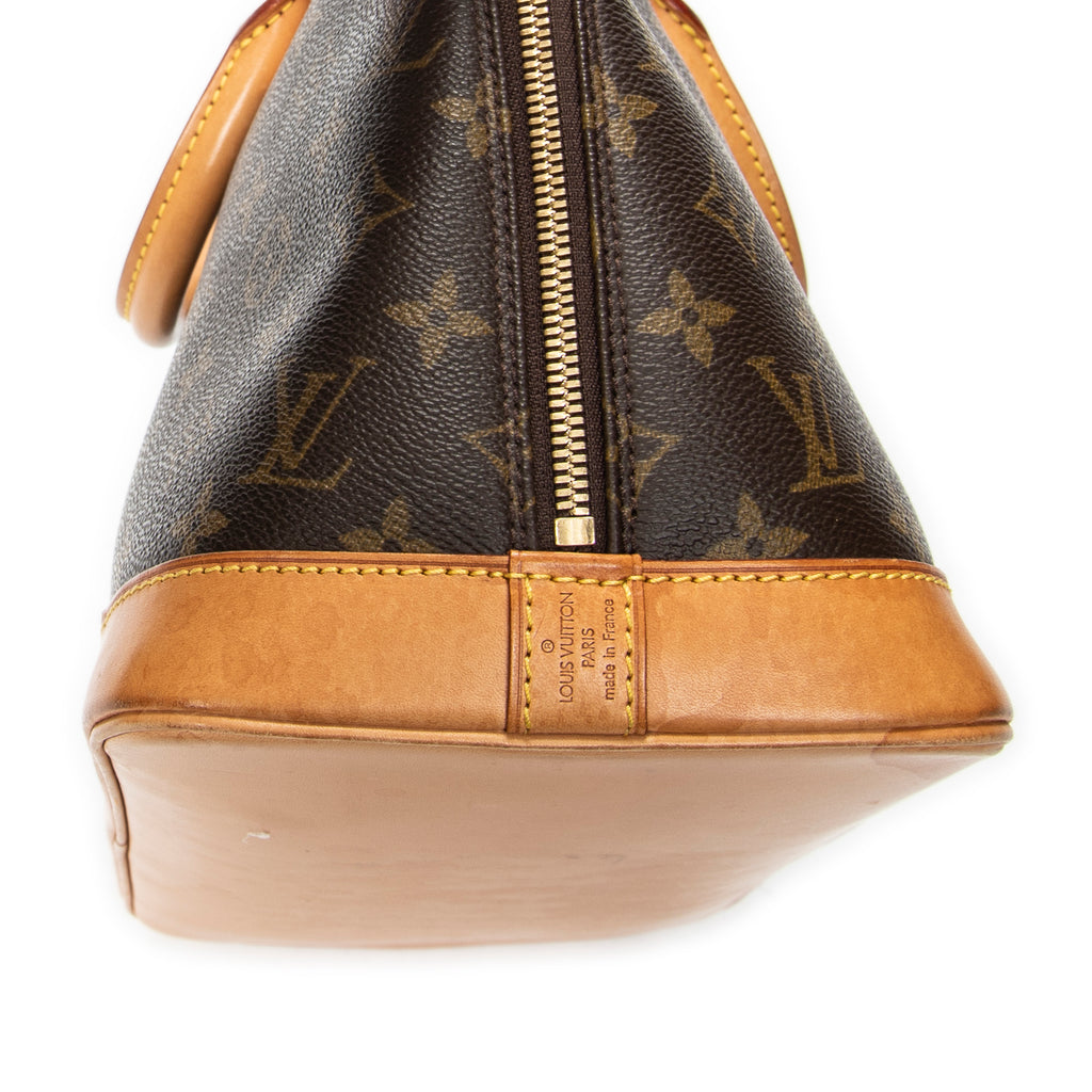 Handbag Alma PM Brown Monogram Canvas