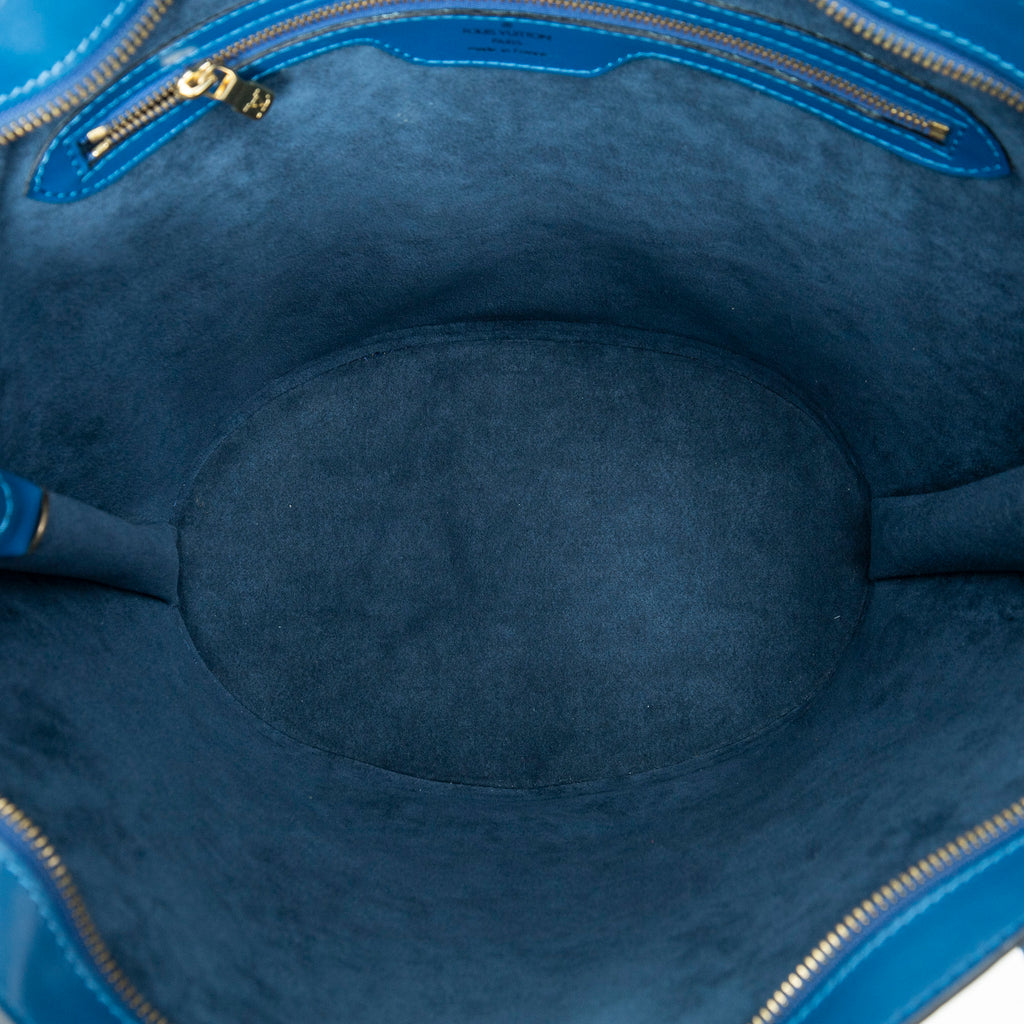 Shoulder Bag St-Jacques Shopping GM Blue Epi
