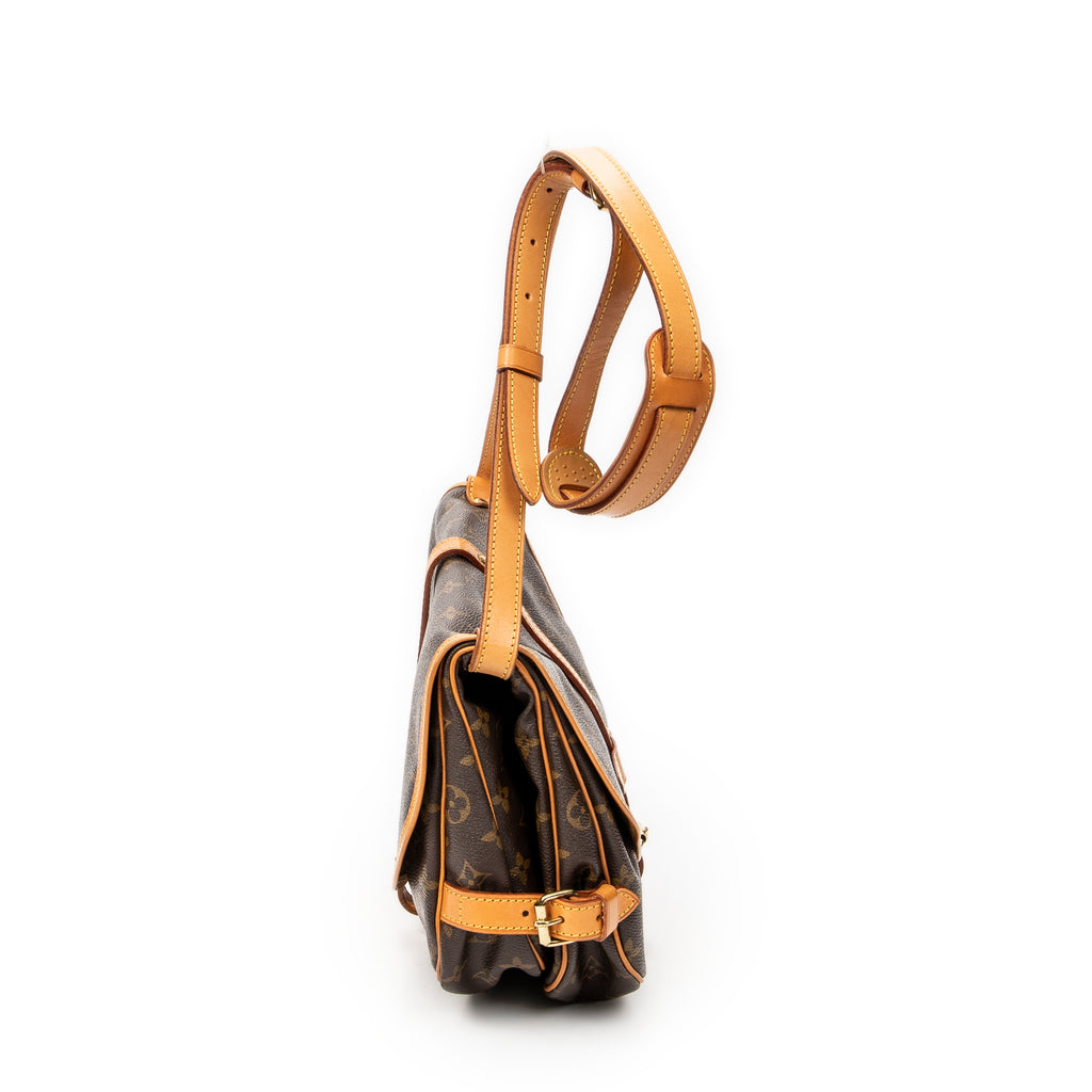 Shoulder Bag Saumur MM Brown Monogram Canvas