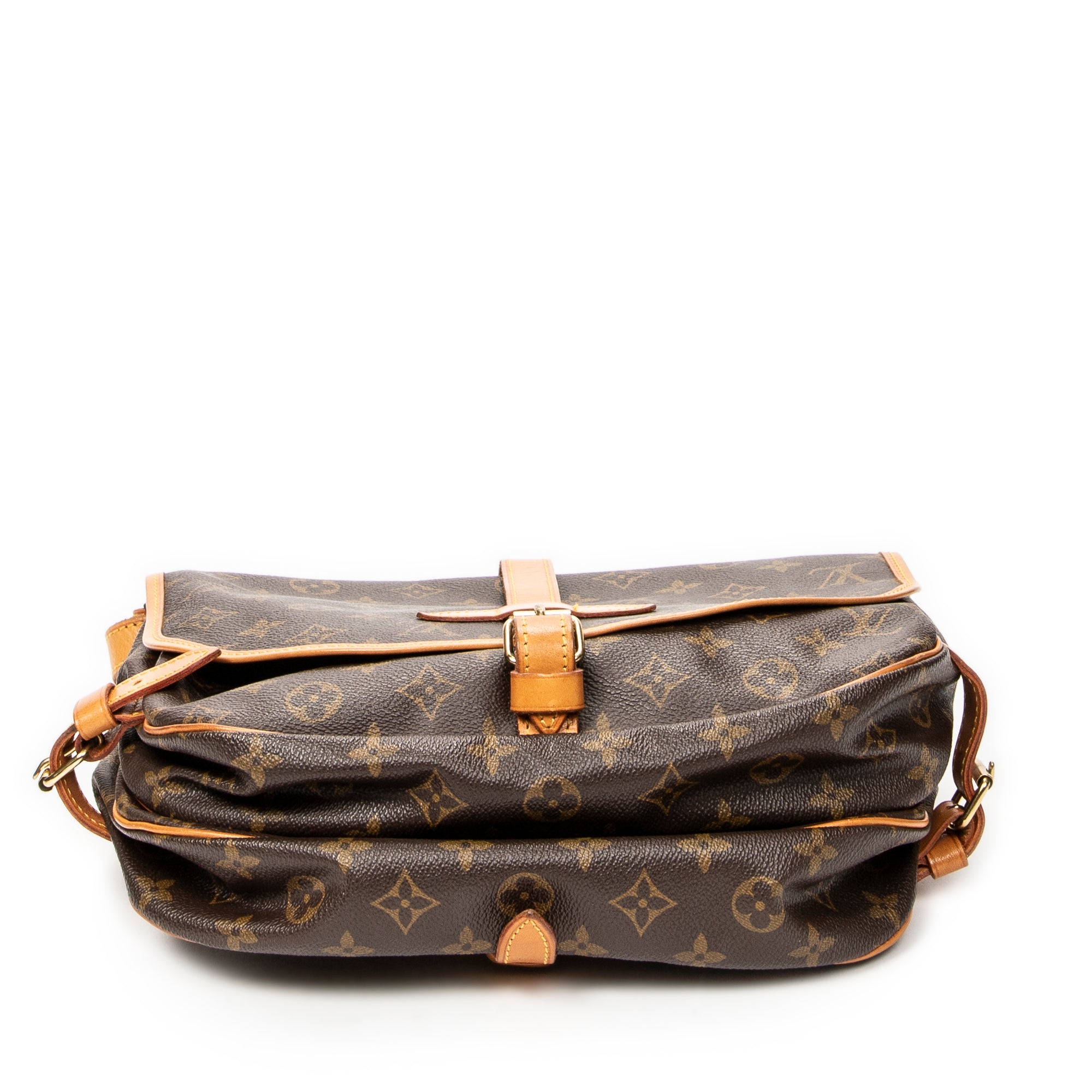 Shoulder Bag Saumur MM Brown Monogram Canvas