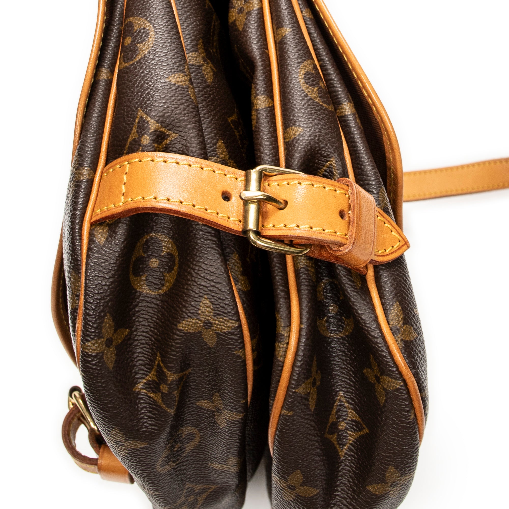 Shoulder Bag Saumur MM Brown Monogram Canvas
