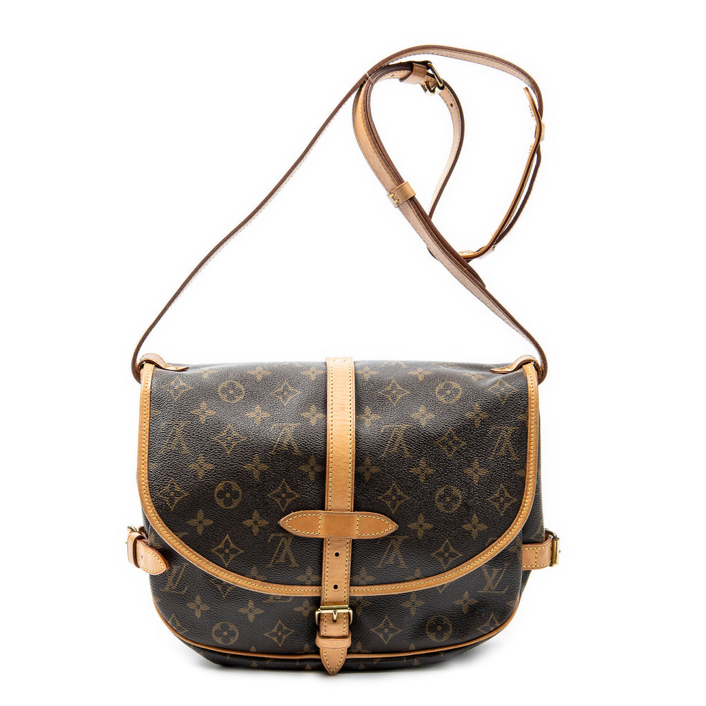 Shoulder Bag Saumur MM Brown Monogram Canvas