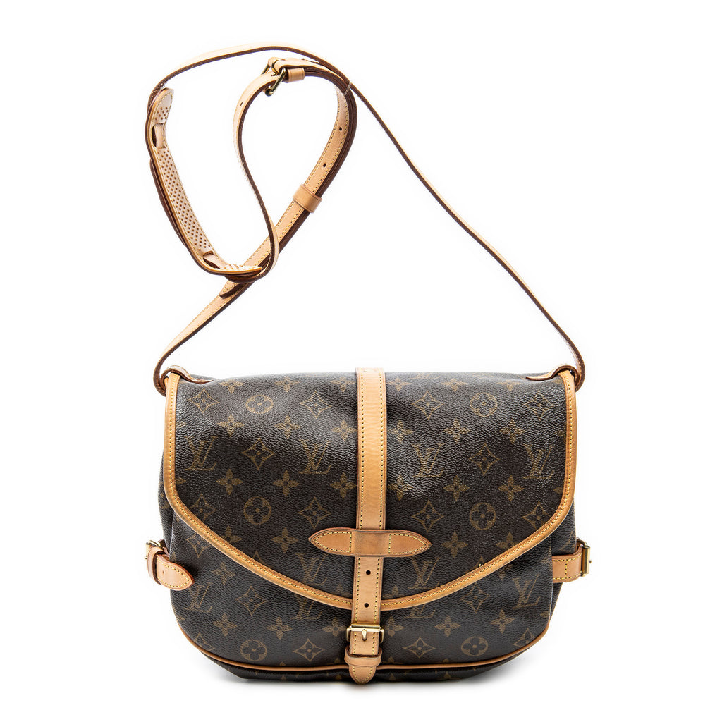 Shoulder Bag Saumur MM Brown Monogram Canvas
