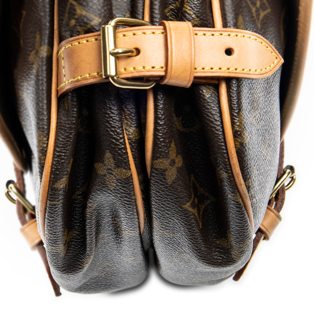 Shoulder Bag Saumur MM Brown Monogram Canvas