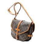 Shoulder Bag Saumur MM Brown Monogram Canvas