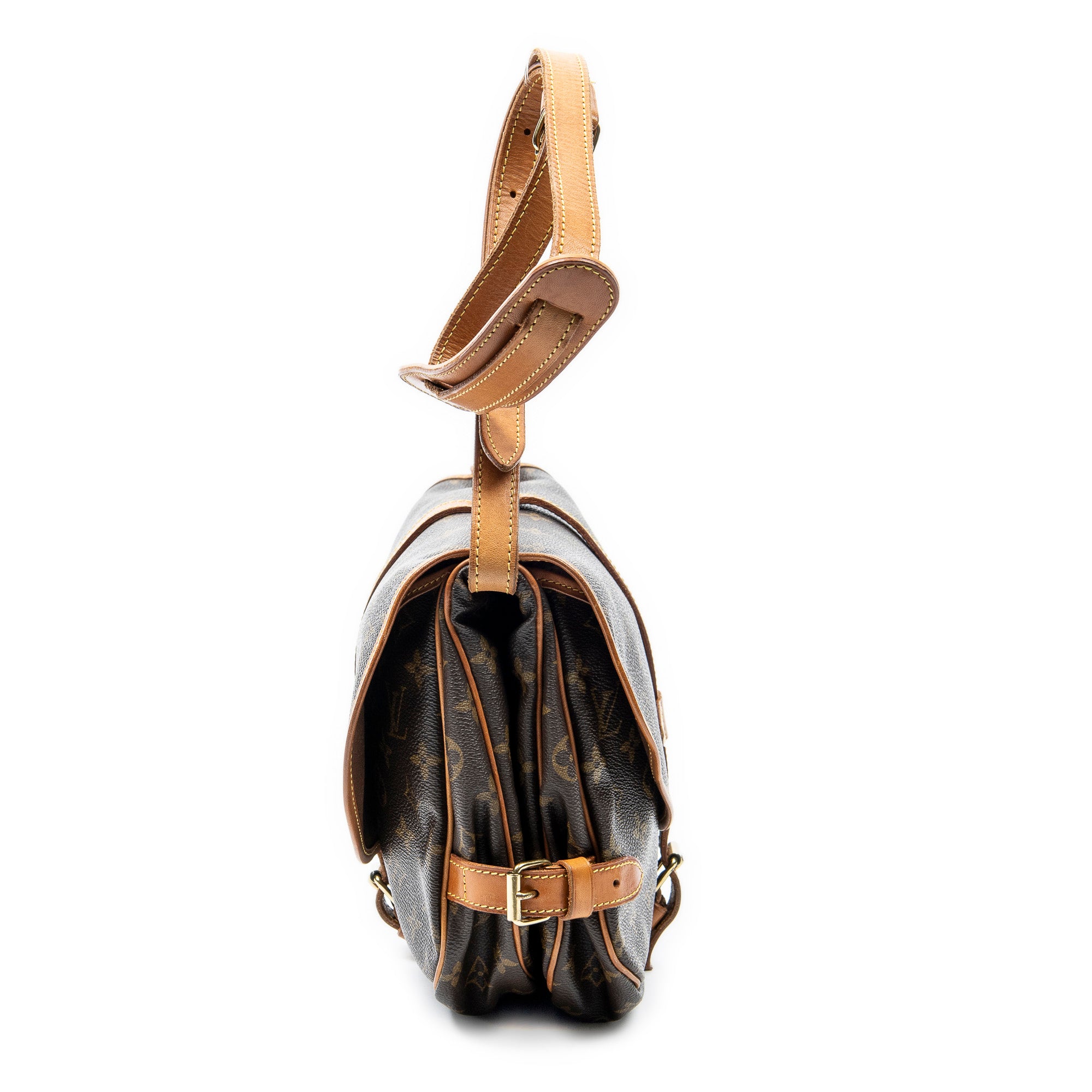 Shoulder Bag Saumur MM Brown Monogram Canvas