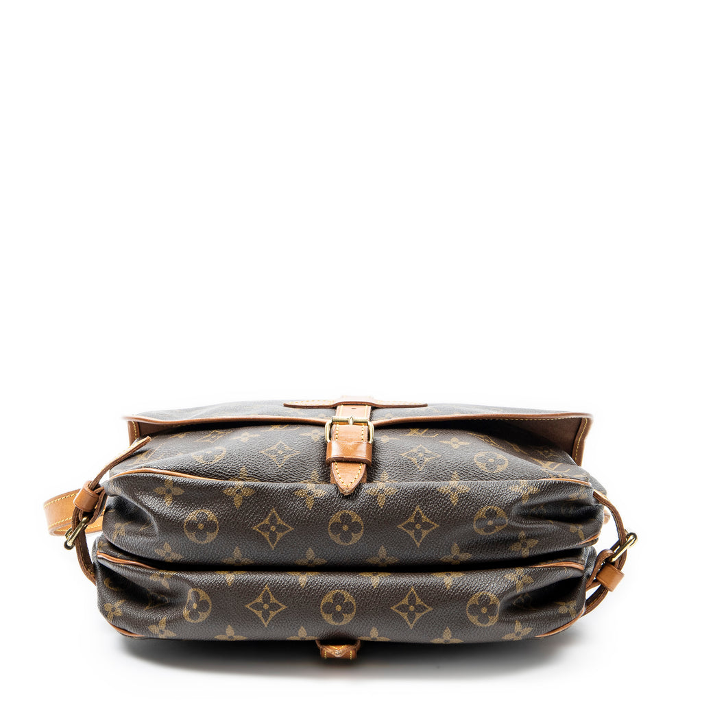 Shoulder Bag Saumur MM Brown Monogram Canvas