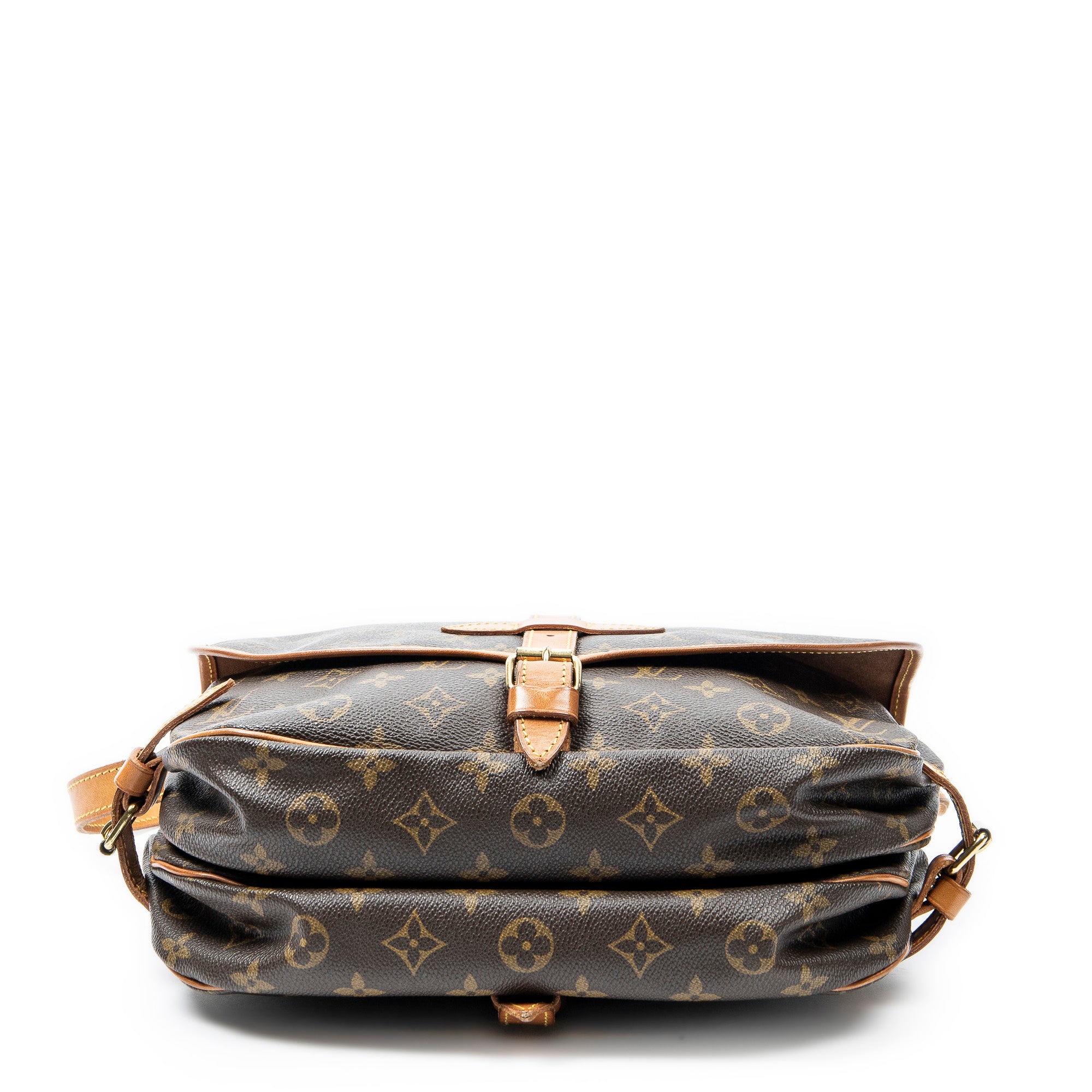 Shoulder Bag Saumur MM Brown Monogram Canvas
