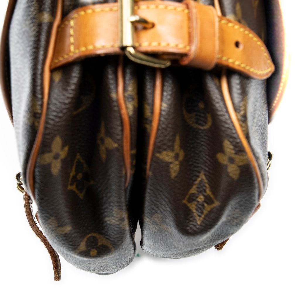 Shoulder Bag Saumur MM Brown Monogram Canvas
