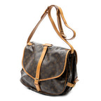Sac bandoulière Saumur GM en toile Monogram marron