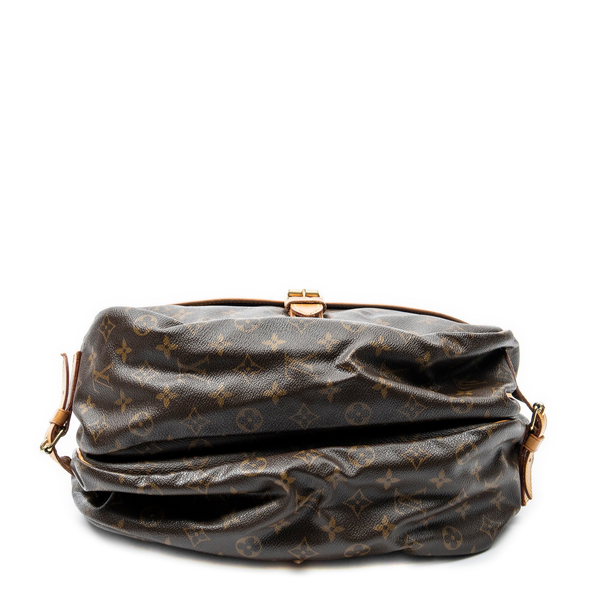 Sac bandoulière Saumur GM en toile Monogram marron