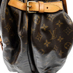 Sac bandoulière Saumur GM en toile Monogram marron