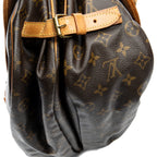 Sac bandoulière Saumur GM en toile Monogram marron