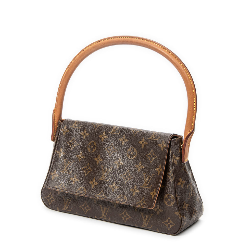 Shoulder Bag Mini Looping Brown Monogram Canvas