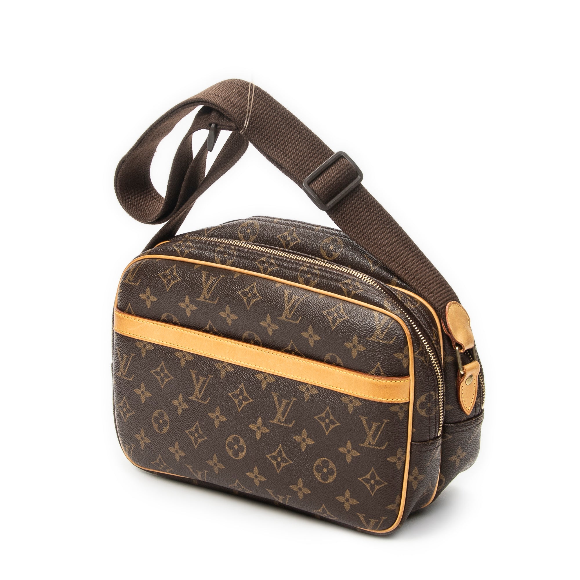 Shoulder Bag Reporter PM Brown Monogram Canvas