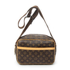 Sac Reporter PM en toile Monogram marron