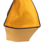 Handbag Medium Trapeze Yellow Grained Calfskin Leather
